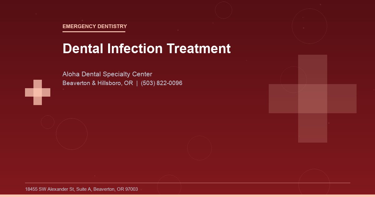 Dental Infection Treatment - Emergency Dentistry at Aloha Dental Specialty Center in Beaverton & Hillsboro, OR