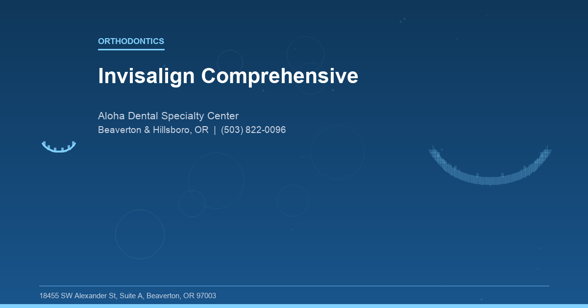 Invisalign Comprehensive - Orthodontics at Aloha Dental Specialty Center in Beaverton & Hillsboro, OR
