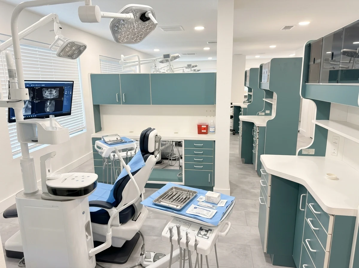 Modern oral surgery operatory suite prepared for bone grafting at Aloha Dental Specialty Center